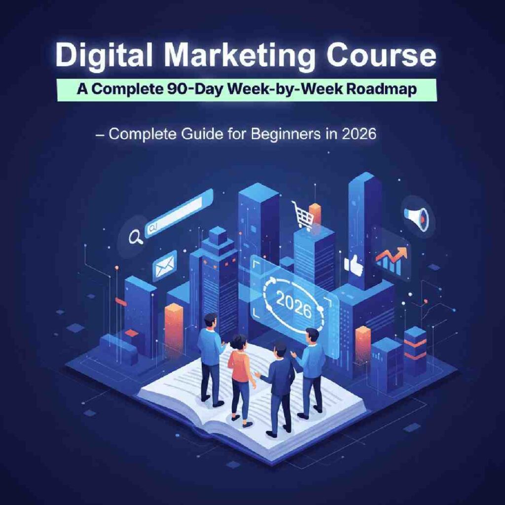 Digital Marketing Course 2026 – Complete 90-Day Week-by-Week Roadmap for Beginners
